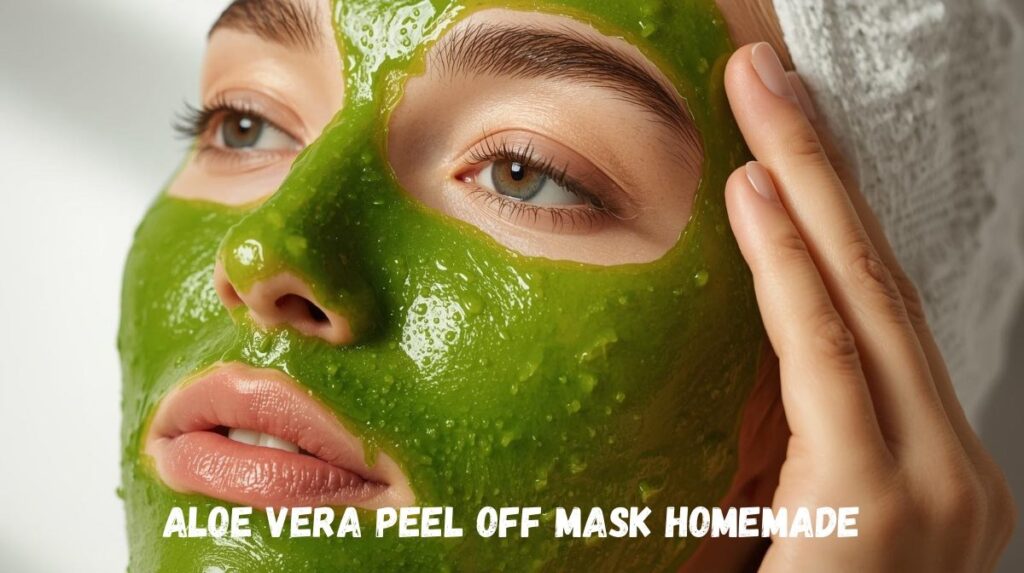 aloe vera peel-off mask homemade